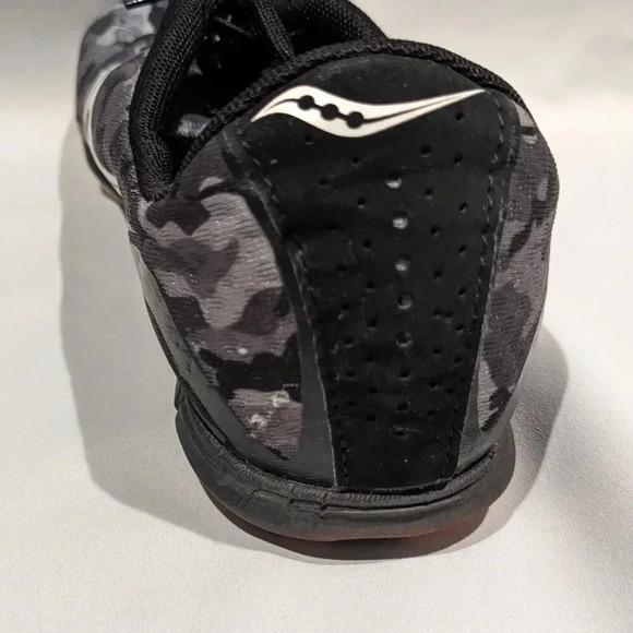 Saucony Men's Vendetta Spike Racing Shoes Size 12.5 Gray White Running Athletic - Picture 8 of 10